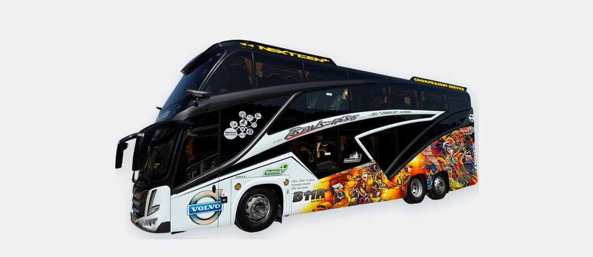 รถบัสปรับอากาศสองชั้น F17 ของโชคประเสริฐบริการ